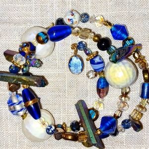 🎉💙🩵Cloud Atlas Nebula Bracelet